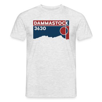 Dammastock Gletscher Besteigung Normalweg Souvenir - Männer T-Shirt - Grau meliert - Vorne - AI Model Male 178 dark (178cm)