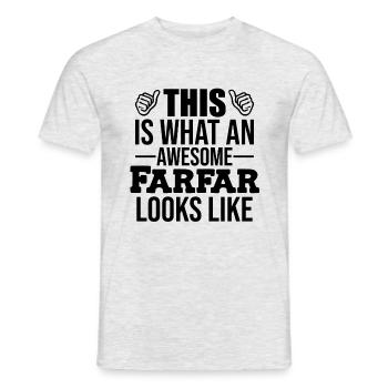 Geschenk für Großvater Der beste Opa der Welt - Männer T-Shirt - Grau meliert - Vorne - AI Model Male 178 dark (178cm)