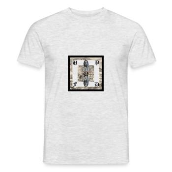 grèce antique - T-shirt homme - gris chiné - Devant - AI Model Male 178 dark (178cm)
