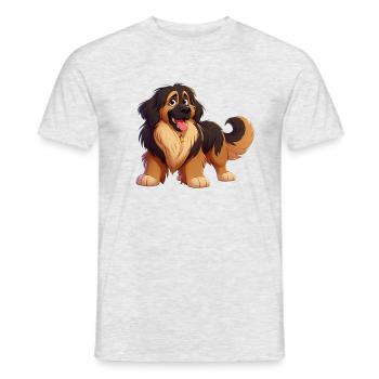 Leonberg 3 - Men's T-Shirt - heather grey - Front - AI Model Male 178 dark (178cm)