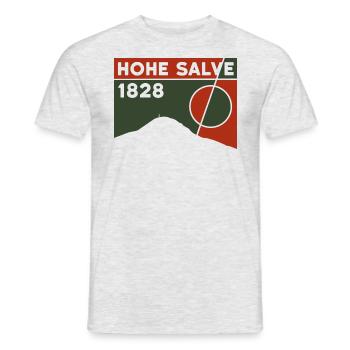 Hohe Salve Höhe station de ski Randonnée Souvenir Tyrol - T-shirt homme - gris chiné - Devant - AI Model Male 178 dark (178cm)