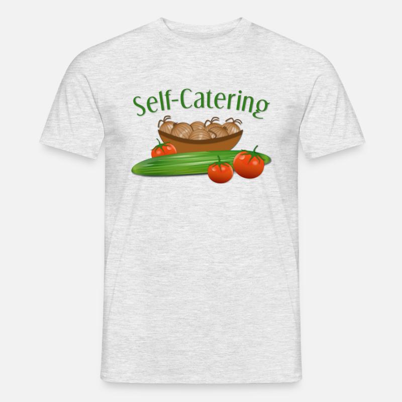 Selbstversorger Gärtner Bauer Garten - Männer T-Shirt - Grau meliert
