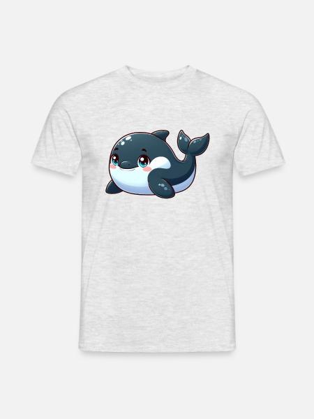 killer whale - Men's T-Shirt - heather grey