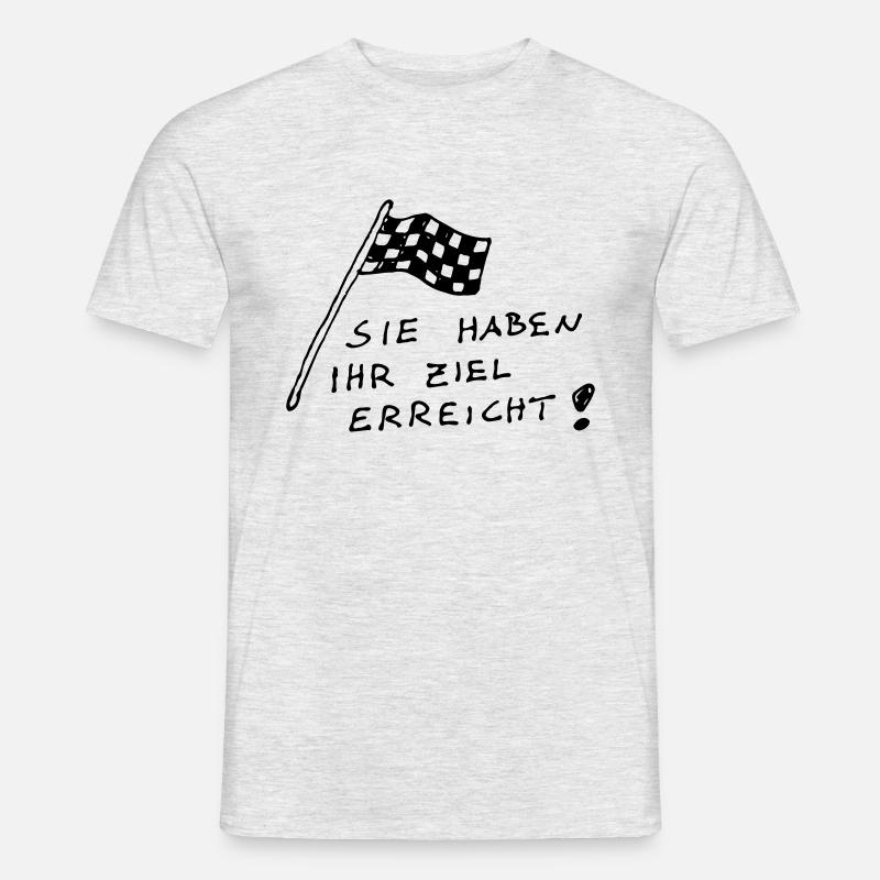 Ziele - Männer T-Shirt - Grau meliert