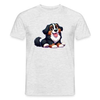 bouvier bernois 3 - T-shirt homme - gris chiné - Devant - AI Model Male 178 dark (178cm)