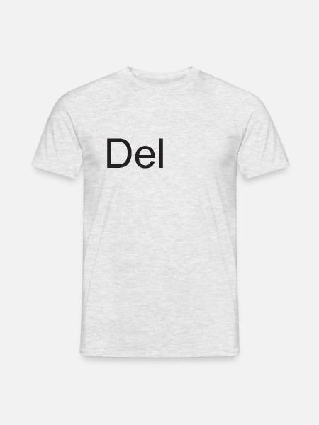 Alt Ctrl Del Tastenkombination - Männer T-Shirt - Grau meliert