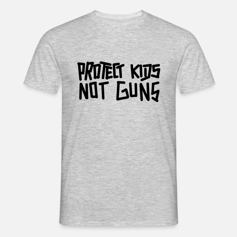 protect kids - Men's T-Shirt - heather grey