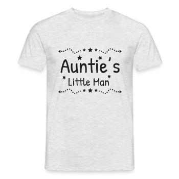 Tantes petit homme tante cadeau marraine - T-shirt homme - gris chiné - Devant - AI Model Male 178 dark (178cm)