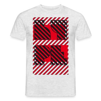 Hype - T-shirt homme - gris chiné - Devant - AI Model Male 178 dark (178cm)