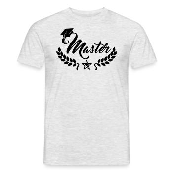 Master en - T-shirt homme - gris chiné - Devant - AI Model Male 178 dark (178cm)