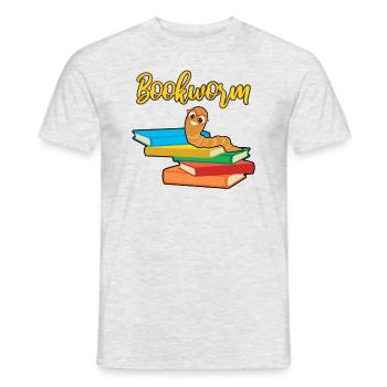 Conception de club de lecture de rat de lecture - T-shirt homme - gris chiné - Devant - AI Model Male 178 dark (178cm)