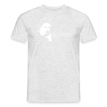 Way Of Progress Quote Girls In STEM Marie Curie - Men's T-Shirt - heather grey - Front - AI Model Male 178 dark (178cm)
