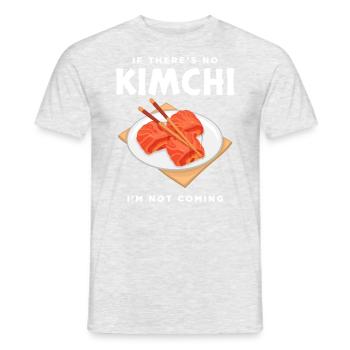 Not Coming Korean Food KFood Kimchi design - Men's T-Shirt - heather grey - Front - AI Model Male 178 dark (178cm)