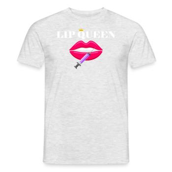 Queen Lip FIller Syringe Aesthetic Nurse injector - Men's T-Shirt - heather grey - Front - AI Model Male 178 dark (178cm)