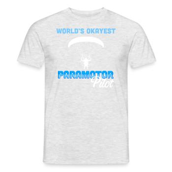 Paramotor Pilot Parapente Produit de paramoteur - T-shirt homme - gris chiné - Devant - AI Model Male 178 dark (178cm)