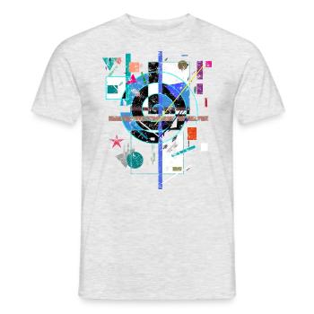 Kunst - Männer T-Shirt - Grau meliert - Vorne - AI Model Male 178 dark (178cm)