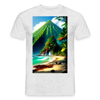 Costa Rica - Men's T-Shirt - heather grey - Front - AI Model Male 178 dark (178cm)