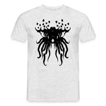 Rorschach Test - Cthulhu - Men's T-Shirt - heather grey - Front - AI Model Male 178 dark (178cm)