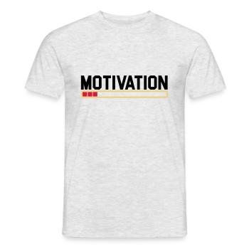 Keine Motivation - Männer T-Shirt - Grau meliert - Vorne - AI Model Male 178 dark (178cm)