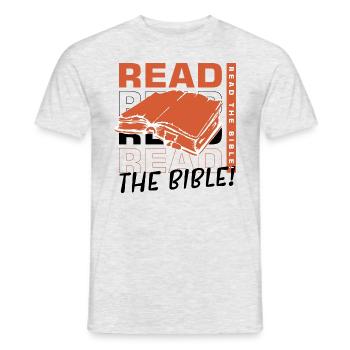 Jesus Christ Bible Study Christianity Faith - Men's T-Shirt - heather grey - Front - AI Model Male 178 dark (178cm)