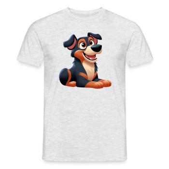 Beauceron 7 - Men's T-Shirt - heather grey - Front - AI Model Male 178 dark (178cm)