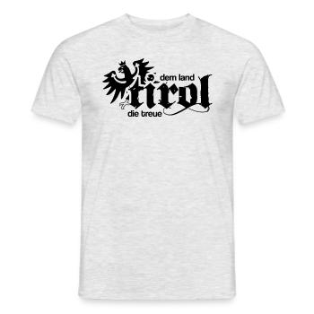 Dem Land Tirol die Treue - Männer T-Shirt - Grau meliert - Vorne - AI Model Male 178 dark (178cm)