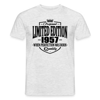 Limited edition 1957 - Men's T-Shirt - heather grey - Front - AI Model Male 178 dark (178cm)