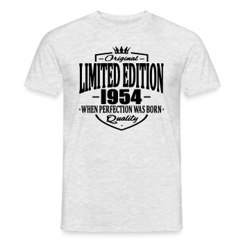 Limited edition 1954 - T-shirt homme - gris chiné - Devant - AI Model Male 178 dark (178cm)