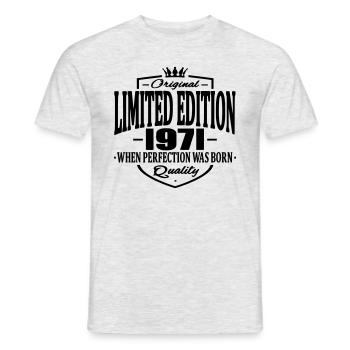 Limited edition 1971 - Men's T-Shirt - heather grey - Front - AI Model Male 178 dark (178cm)