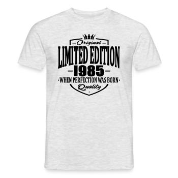 Limited edition 1985 - Men's T-Shirt - heather grey - Front - AI Model Male 178 dark (178cm)