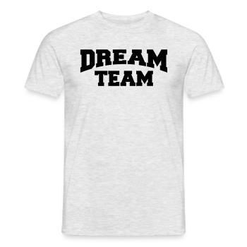 Dream Team - Men's T-Shirt - heather grey - Front - AI Model Male 178 dark (178cm)
