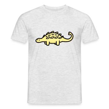 Cute Ankylosaurus - Men's T-Shirt - heather grey - Front - AI Model Male 178 dark (178cm)