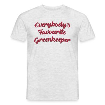 Everybodys favourite greenkeeper funny t - Men's T-Shirt - heather grey - Front - AI Model Male 178 dark (178cm)