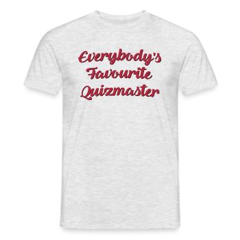 Everybodys favourite quizmaster funny te - Men's T-Shirt - heather grey - Front - AI Model Male 178 dark (178cm)