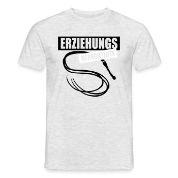 62 Erziehungs-Berechtigte Peitsche - Männer T-Shirt - Grau meliert - Vorne - AI Model Male 178 dark (178cm)