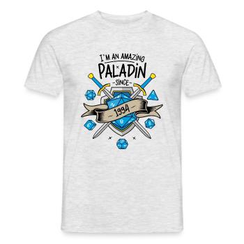 Ich bin seit 1994 ein erstaunlicher Paladin - Männer T-Shirt - Grau meliert - Vorne - AI Model Male 178 dark (178cm)