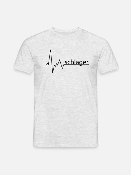 schlager - Männer T-Shirt - Grau meliert