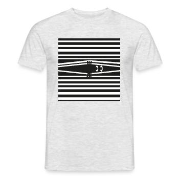 Agent Eye - Männer T-Shirt - Grau meliert - Vorne - AI Model Male 178 dark (178cm)