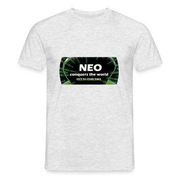Neo - Men's T-Shirt - heather grey - Front - AI Model Male 178 dark (178cm)
