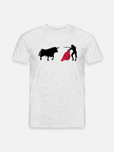 Tauromachie - Torero - Matador - T-shirt homme - gris chiné