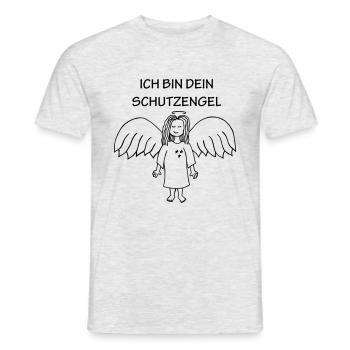 Schutzengel - Männer T-Shirt - Grau meliert - Vorne - AI Model Male 178 dark (178cm)