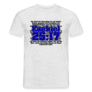 ezekiel 25:17 - Männer T-Shirt - Grau meliert - Vorne - AI Model Male 178 dark (178cm)