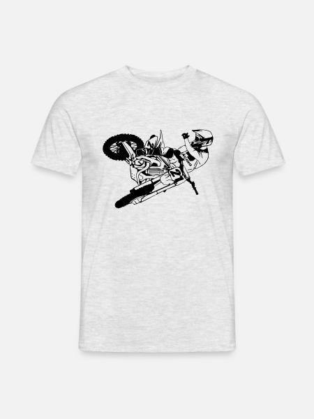 Moto Cross - motocross - Men's T-Shirt - heather grey