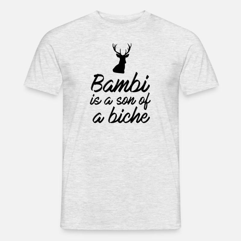 Bambi is a son of a doe - Men’s T-shirt - heather grey