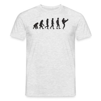 Evolution Karate - Men's T-Shirt - heather grey - Front - AI Model Male 178 dark (178cm)