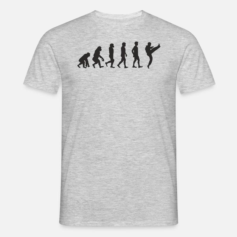 Evolution Karate - Männer T-Shirt - Grau meliert