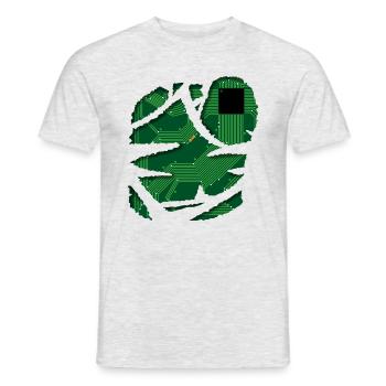 Stromkreis / Strom / Schaltplan / Technik Shirt - Männer T-Shirt - Grau meliert - Vorne - AI Model Male 178 dark (178cm)
