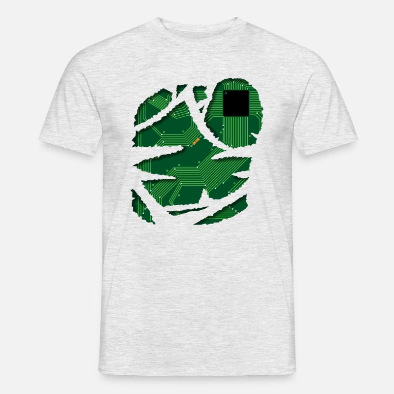 Stromkreis / Strom / Schaltplan / Technik Shirt - Männer T-Shirt - Grau meliert