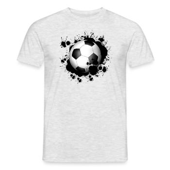 Fußball - Männer T-Shirt - Grau meliert - Vorne - AI Model Male 178 dark (178cm)