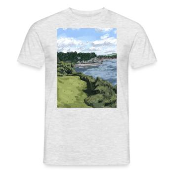 Beer, Devon - Men's T-Shirt - heather grey - Front - AI Model Male 178 dark (178cm)